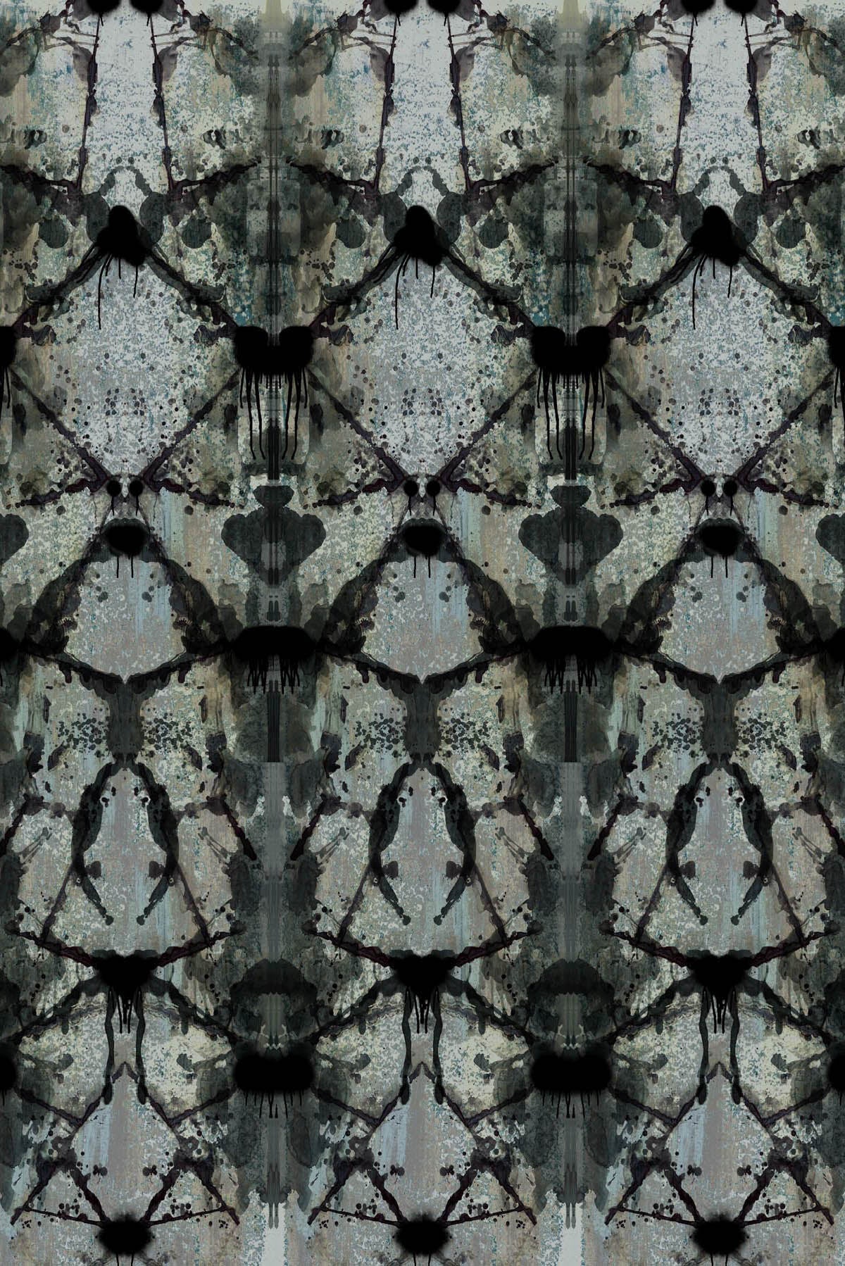 rorschach diamond blue grey panel wallpaper by timorous beasties on adorn.house