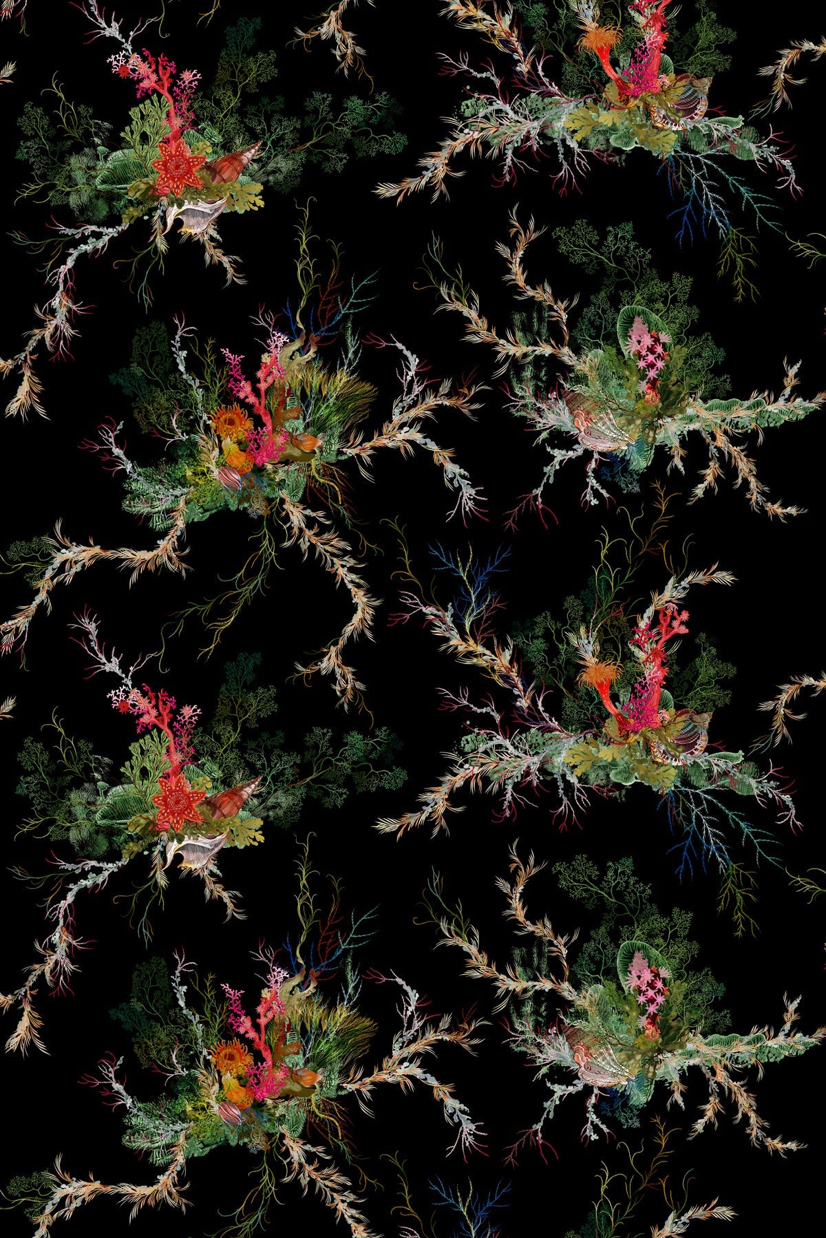 seaweed and shell wallpaper by timorous beasties on adorn.house