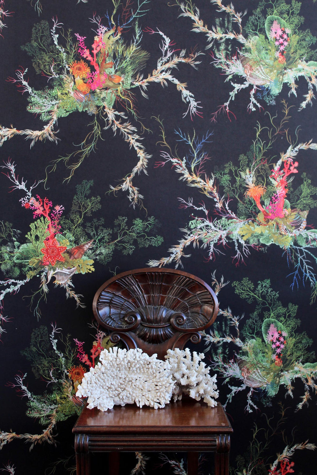 seaweed and shell wallpaper by timorous beasties on adorn.house