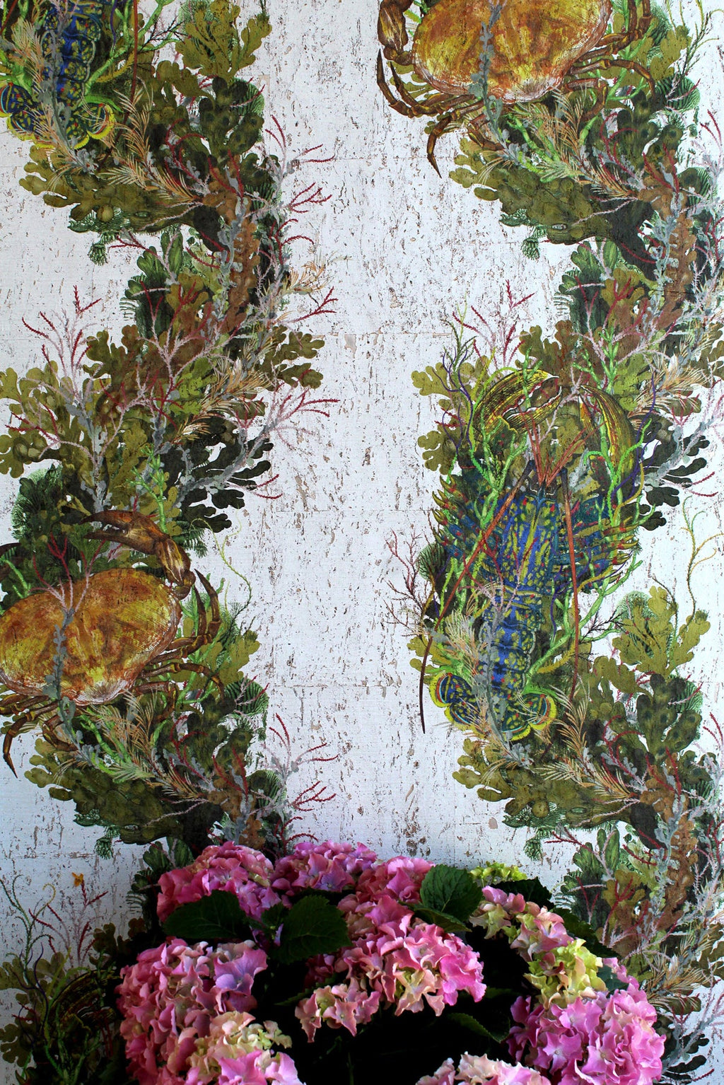 crab & lobster cork wallpaper by timorous beasties on adorn.house