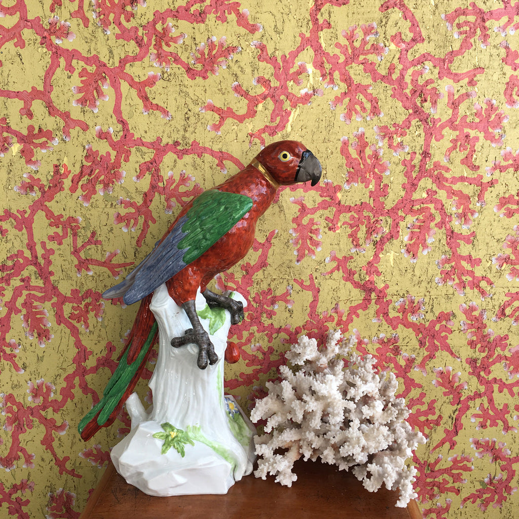 coral cork wallpaper by timorous beasties on adorn.house