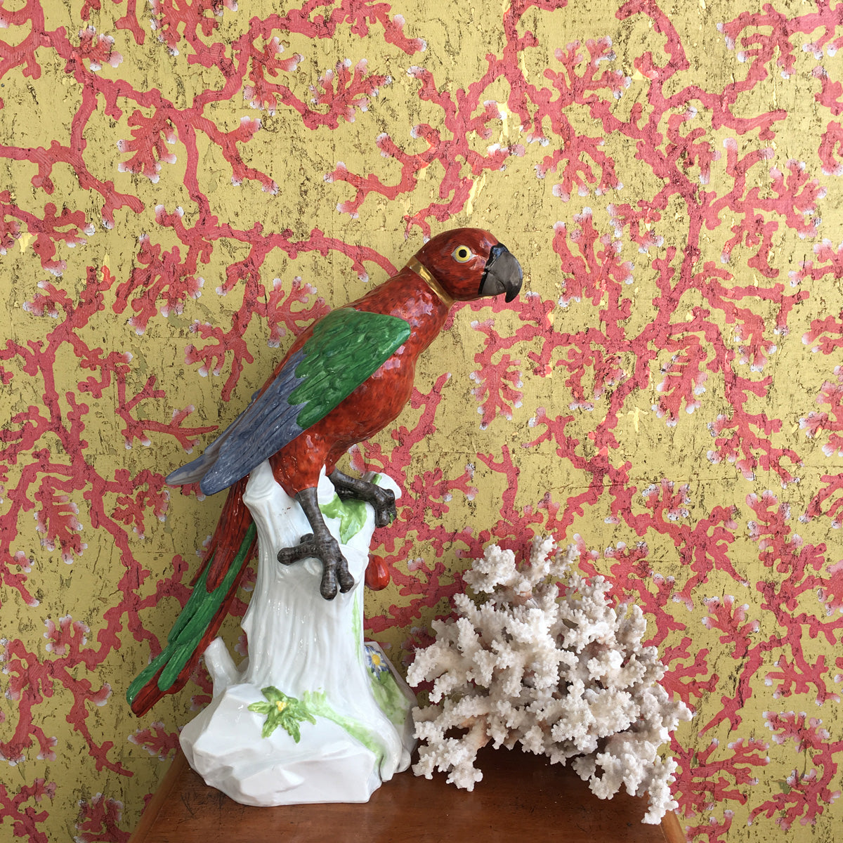 coral cork wallpaper by timorous beasties on adorn.house