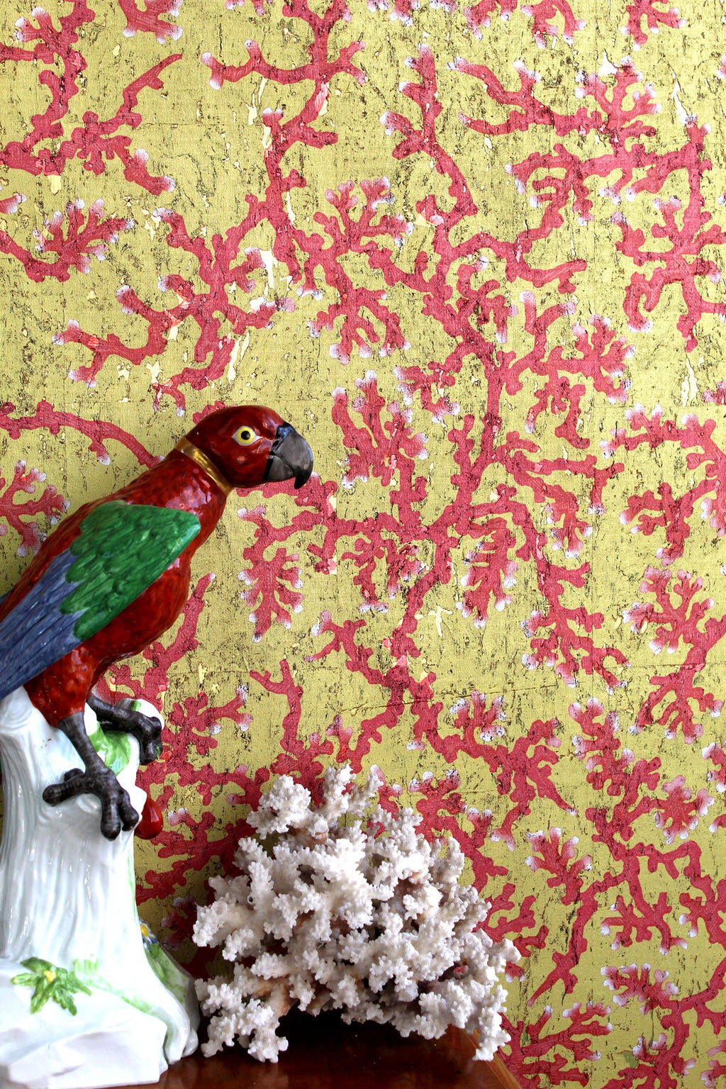 coral cork wallpaper by timorous beasties on adorn.house