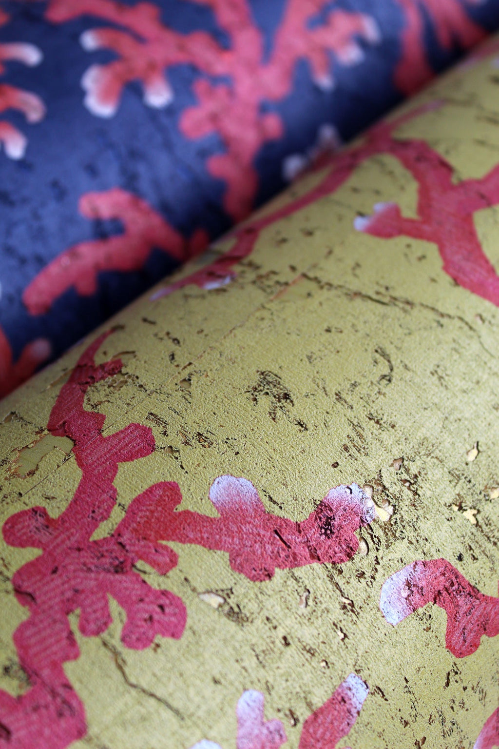 coral cork wallpaper by timorous beasties on adorn.house