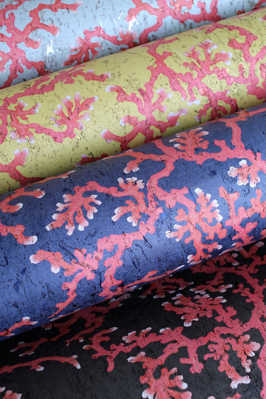 coral cork wallpaper by timorous beasties on adorn.house