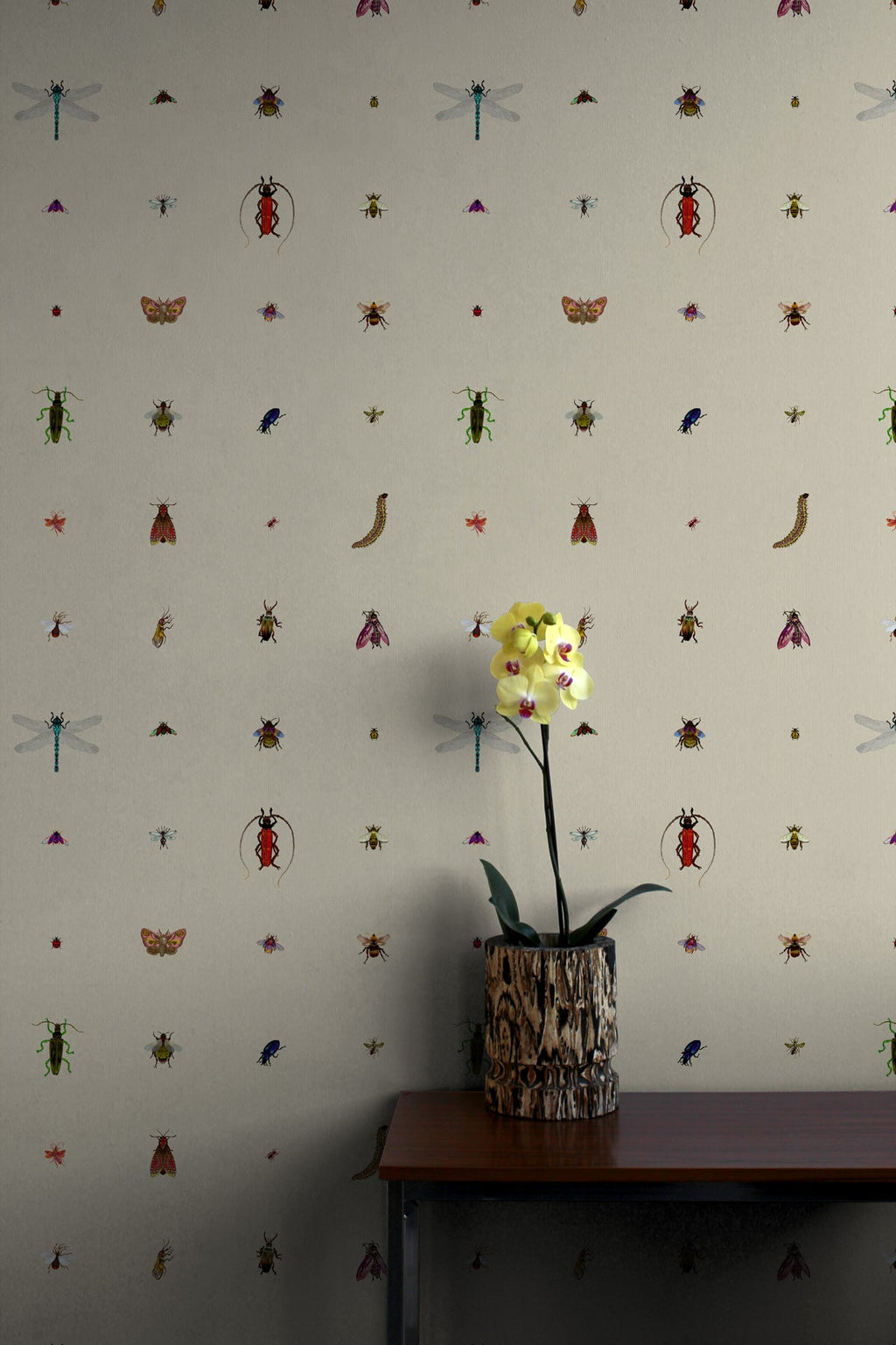 insect grid wallpaper by timorous beasties on adorn.house