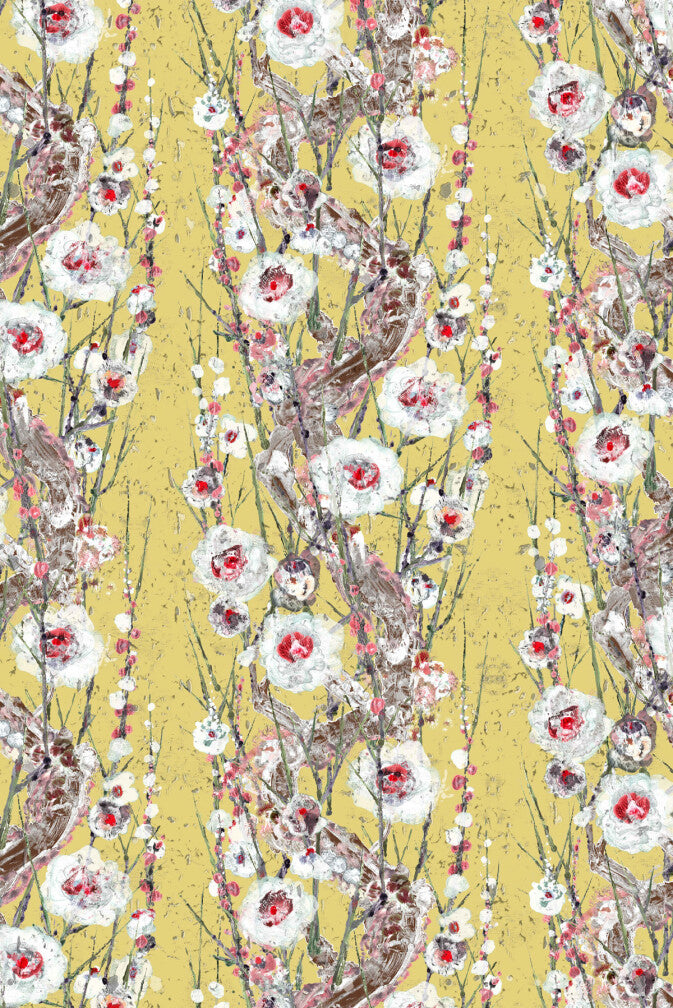 sakura cork wallpaper by timorous beasties on adorn.house