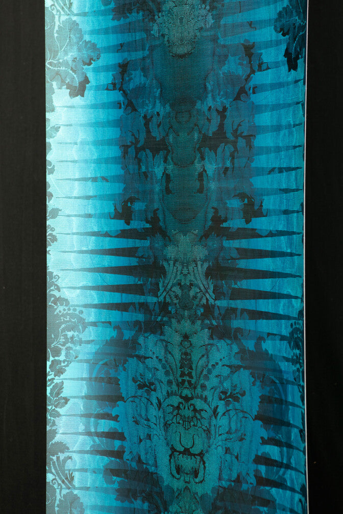 moire damask foil wallpaper by timorous beasties on adorn.house