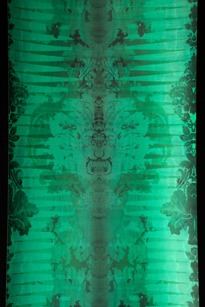 moire damask foil wallpaper by timorous beasties on adorn.house