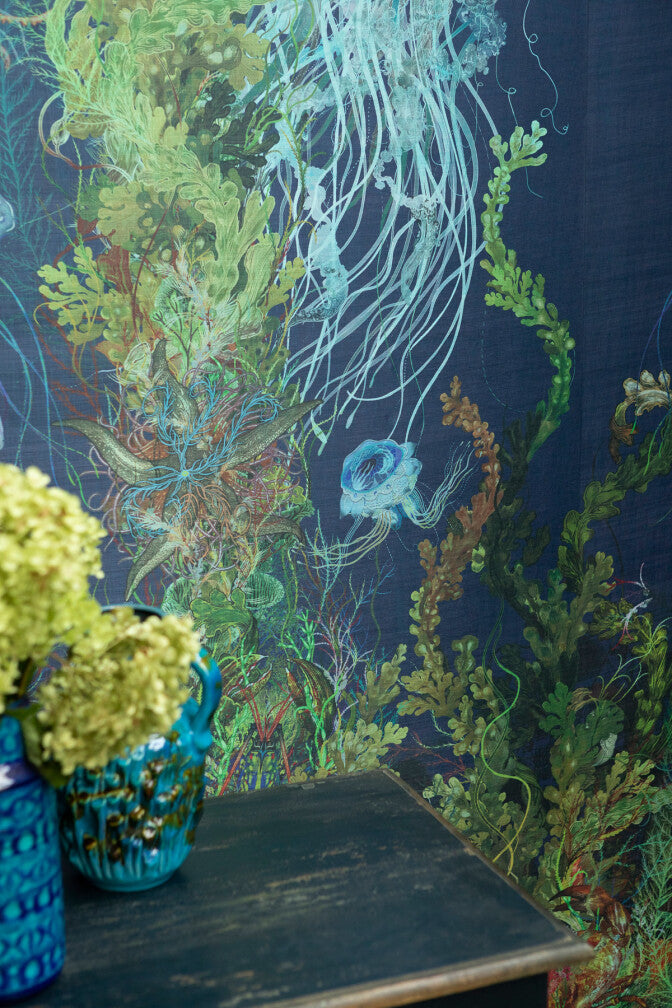 jellyfish wallpaper panel by timorous beasties on adorn.house