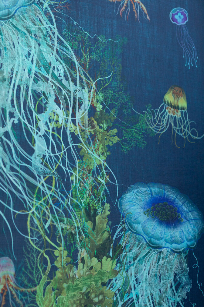 jellyfish wallpaper panel by timorous beasties on adorn.house