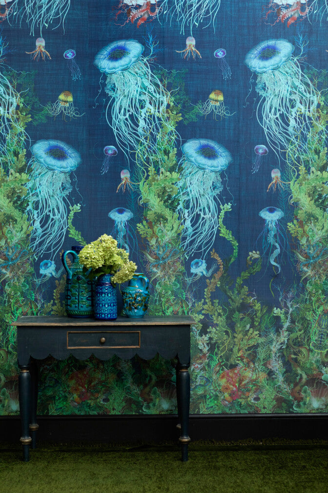 jellyfish wallpaper panel by timorous beasties on adorn.house