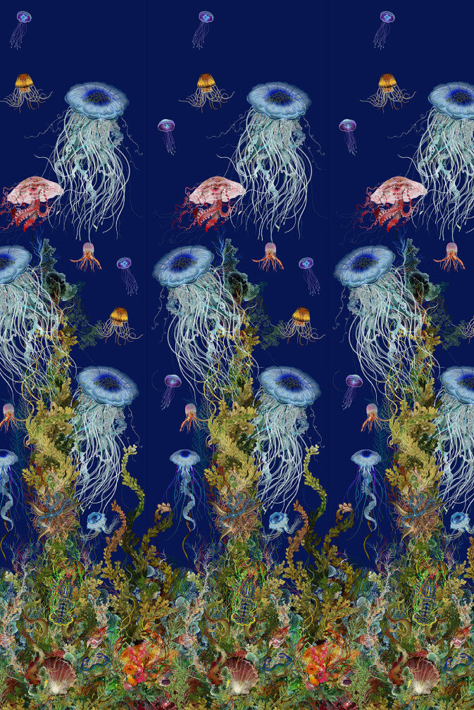 jellyfish wallpaper panel by timorous beasties on adorn.house