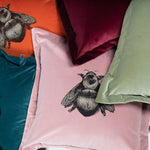 Napoleon bee velvet cushion by timorous beasties on adorn.house