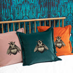 Napoleon bee velvet cushion by timorous beasties on adorn.house