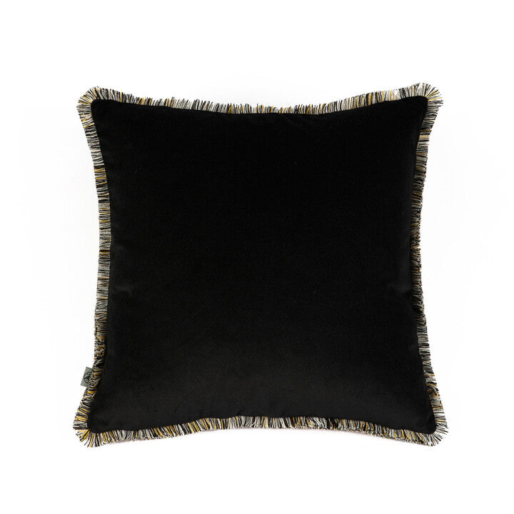 totem damask pickled quince velvet fringed cushion by timorous beasties on adorn.house