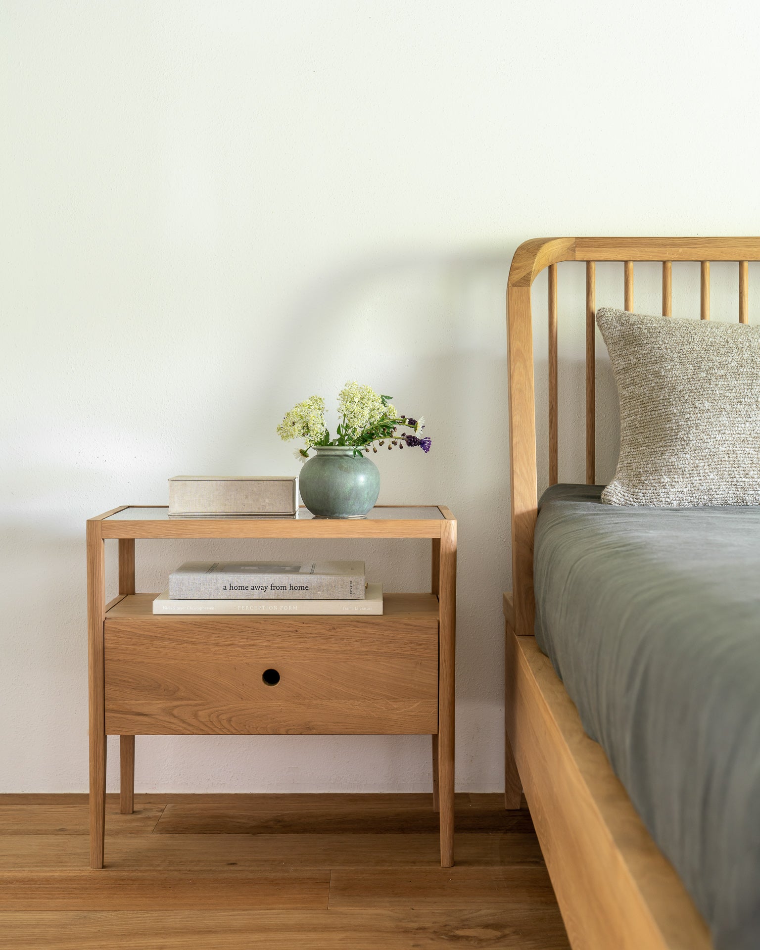 spindle bedside table by ethnicraft at adorn.house