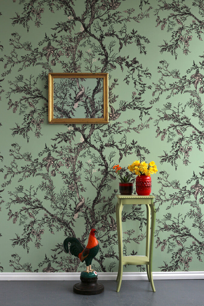 golden oriole superwide wallpaper by timorous beasties on adorn.house