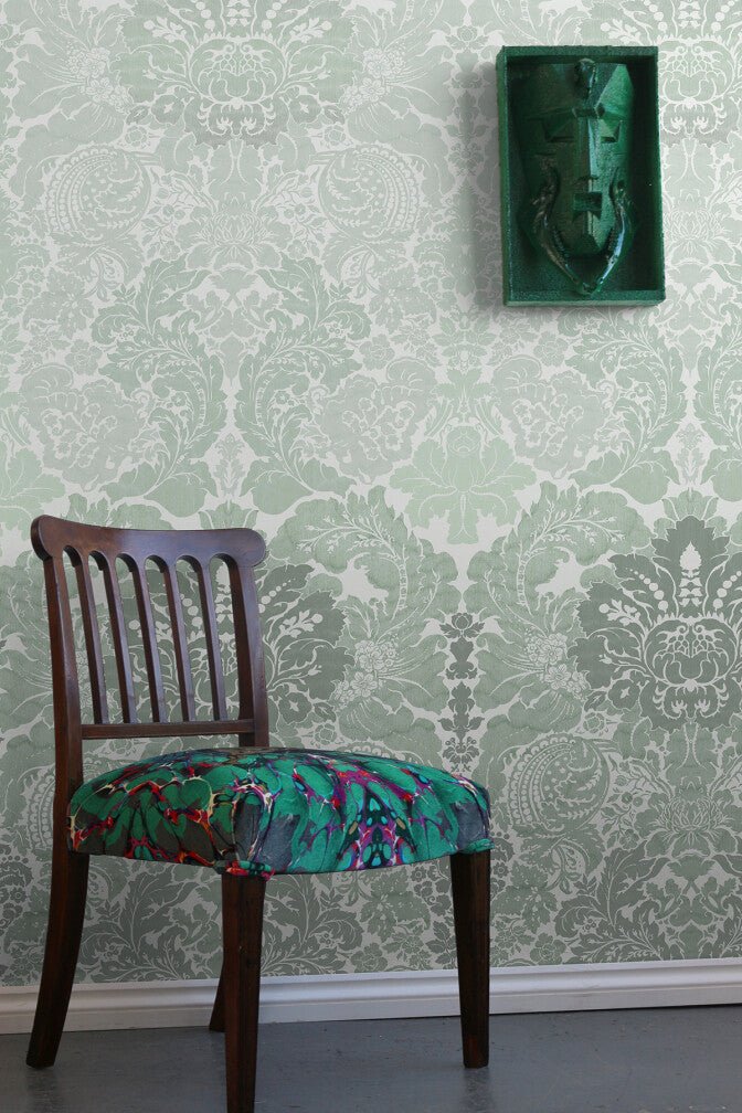 disappearing damask supersede wallpaper panel by timorous beasties on adorn.house