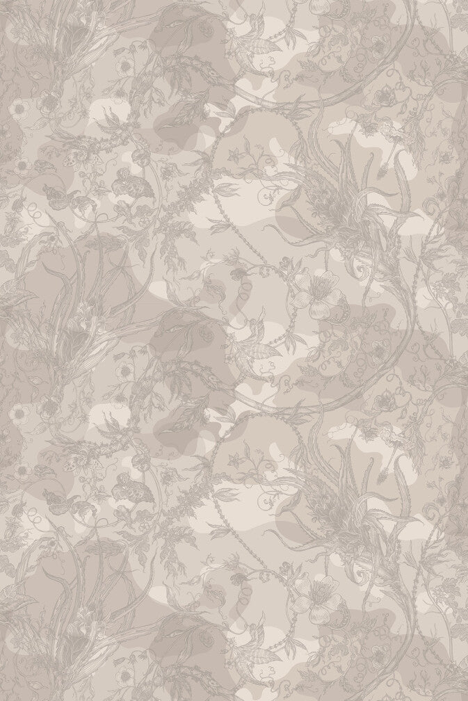 spike ginger camo faux suede wallpaper by timorous beasties on adorn.house