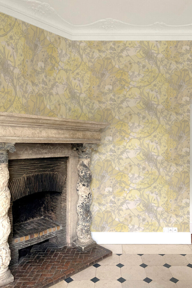 spike ginger camo faux suede wallpaper by timorous beasties on adorn.house