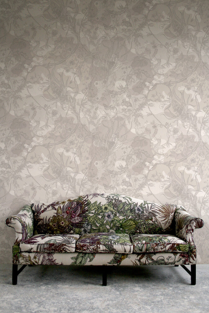 spike ginger camo faux suede wallpaper by timorous beasties on adorn.house