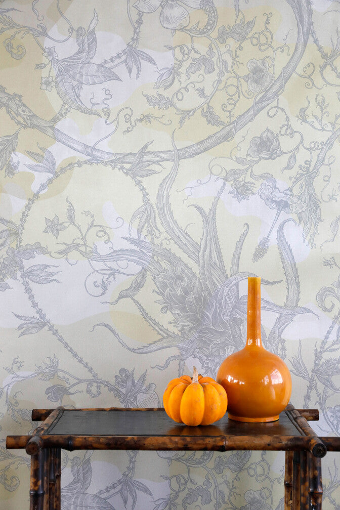 spike ginger camo faux suede wallpaper by timorous beasties on adorn.house