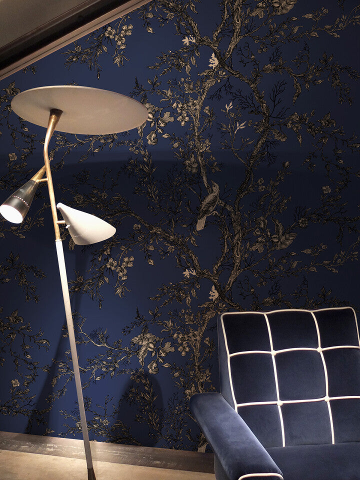 golden oriole superwide wallpaper by timorous beasties on adorn.house