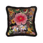 berkeley blooms square fringed velvet cushion by timorous beasties on adorn.house