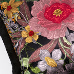 berkeley blooms square fringed velvet cushion by timorous beasties on adorn.house