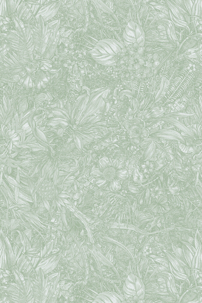 jungle tangle superwide wallpaper by timorous beasties on adorn.house 