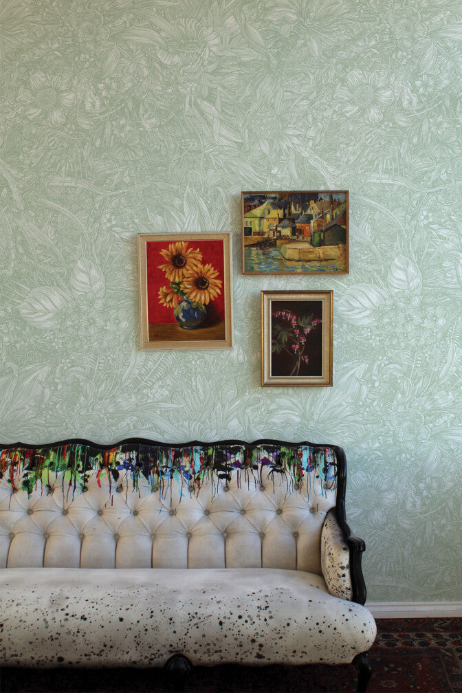 jungle tangle superwide wallpaper by timorous beasties on adorn.house 