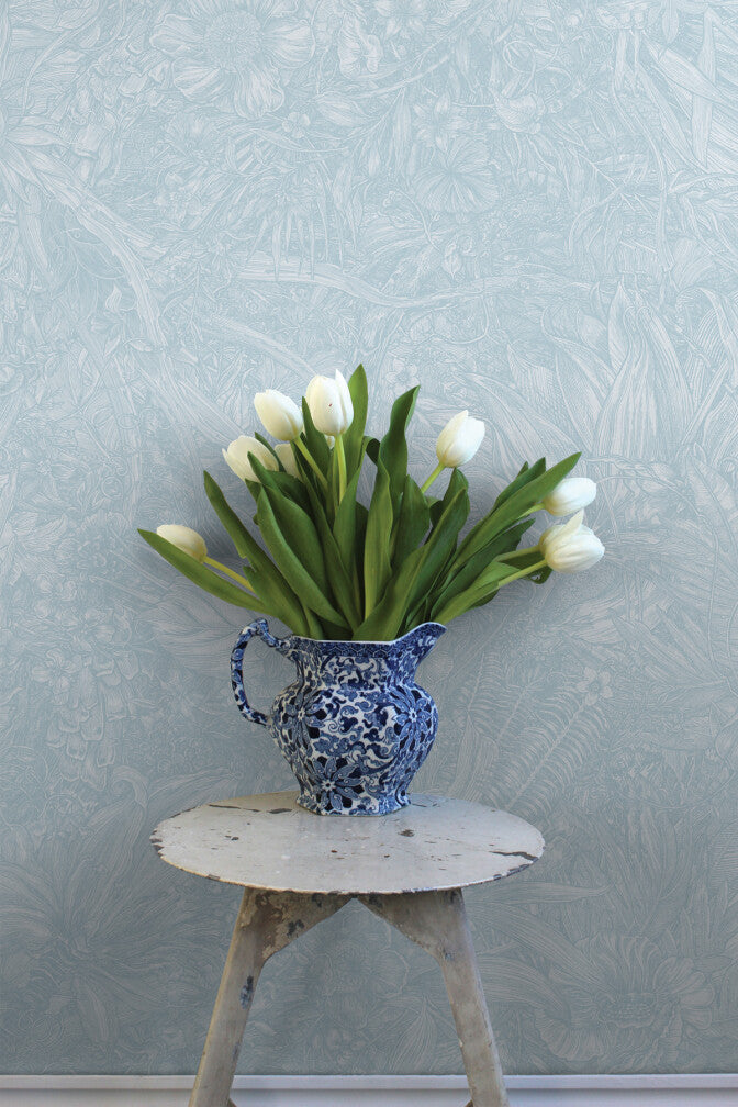 jungle tangle superwide wallpaper by timorous beasties on adorn.house 