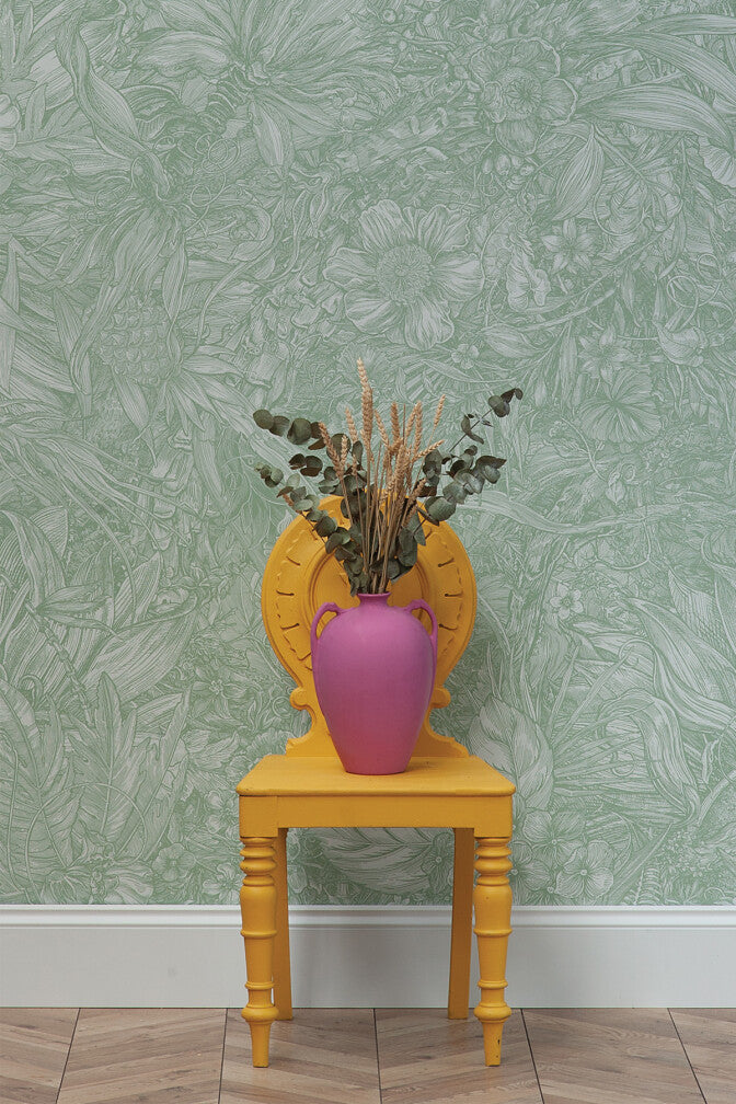 jungle tangle superwide wallpaper by timorous beasties on adorn.house 