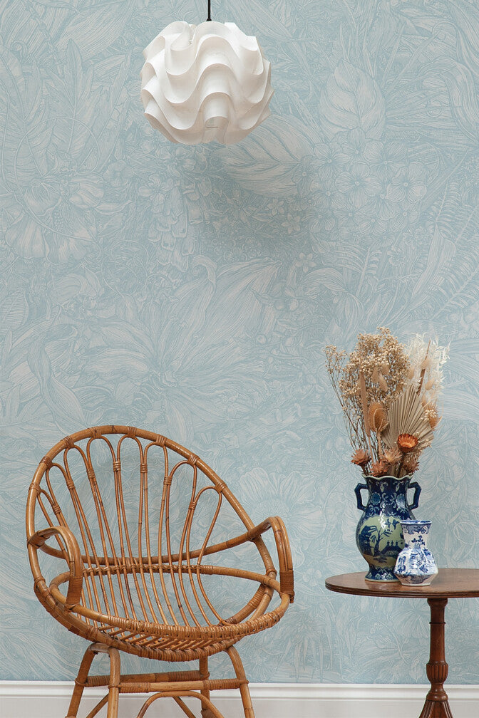 jungle tangle superwide wallpaper by timorous beasties on adorn.house 
