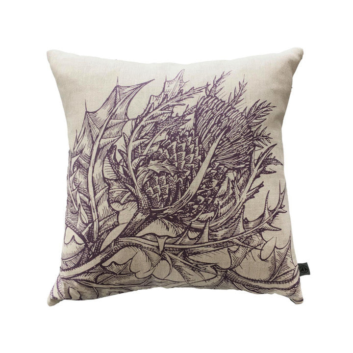 thistle linen cushion by timorous beasties on adorn.house