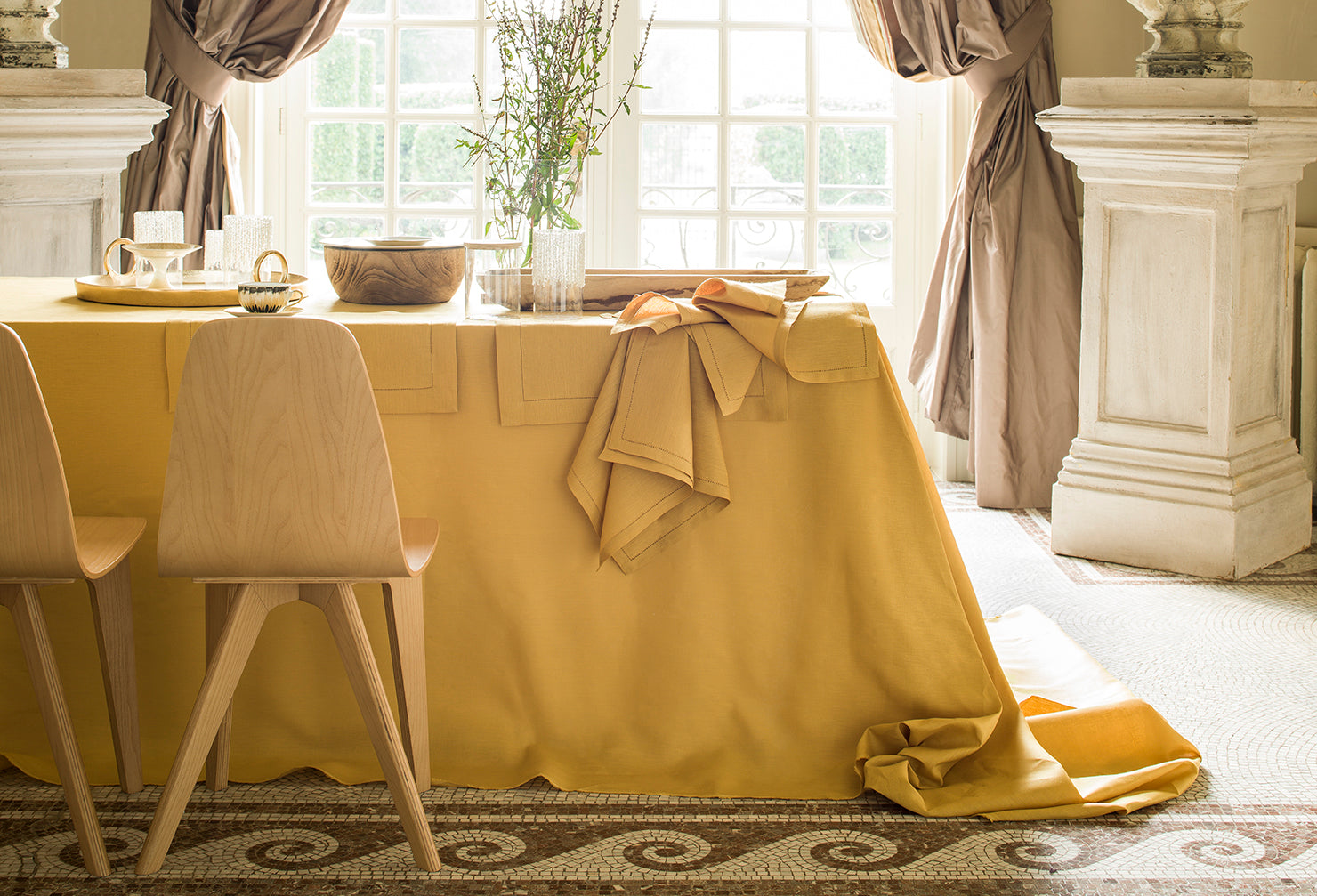 florence tablecloth & table runner by alexandre turpault on adorn.house
