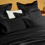 cavalier flat sheet portugal cotton sateen black by amalia home on adorn.house