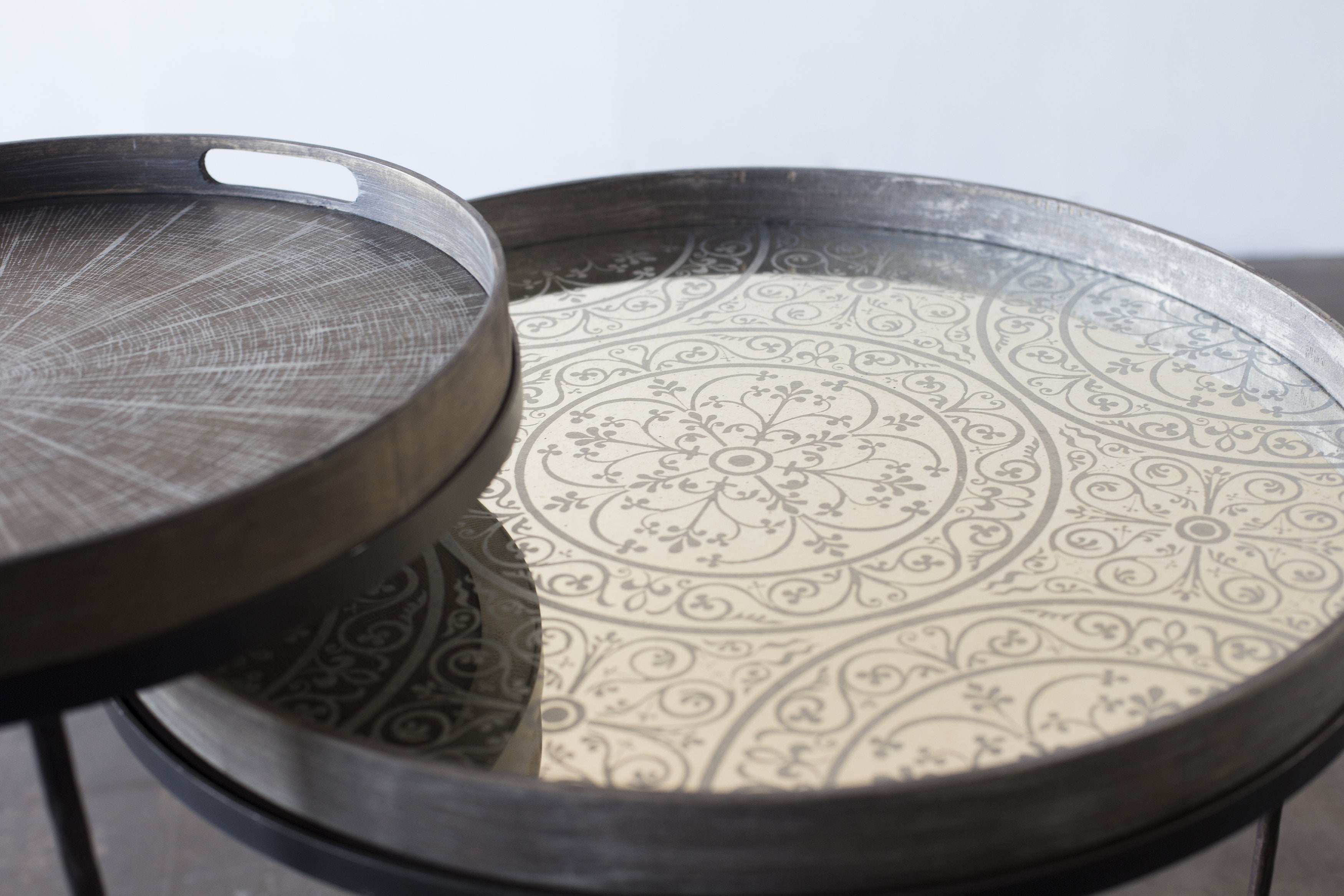 moroccan frost mirror tray by ethnicraft at adorn.house