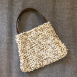 Handmade bag - coffee and cream