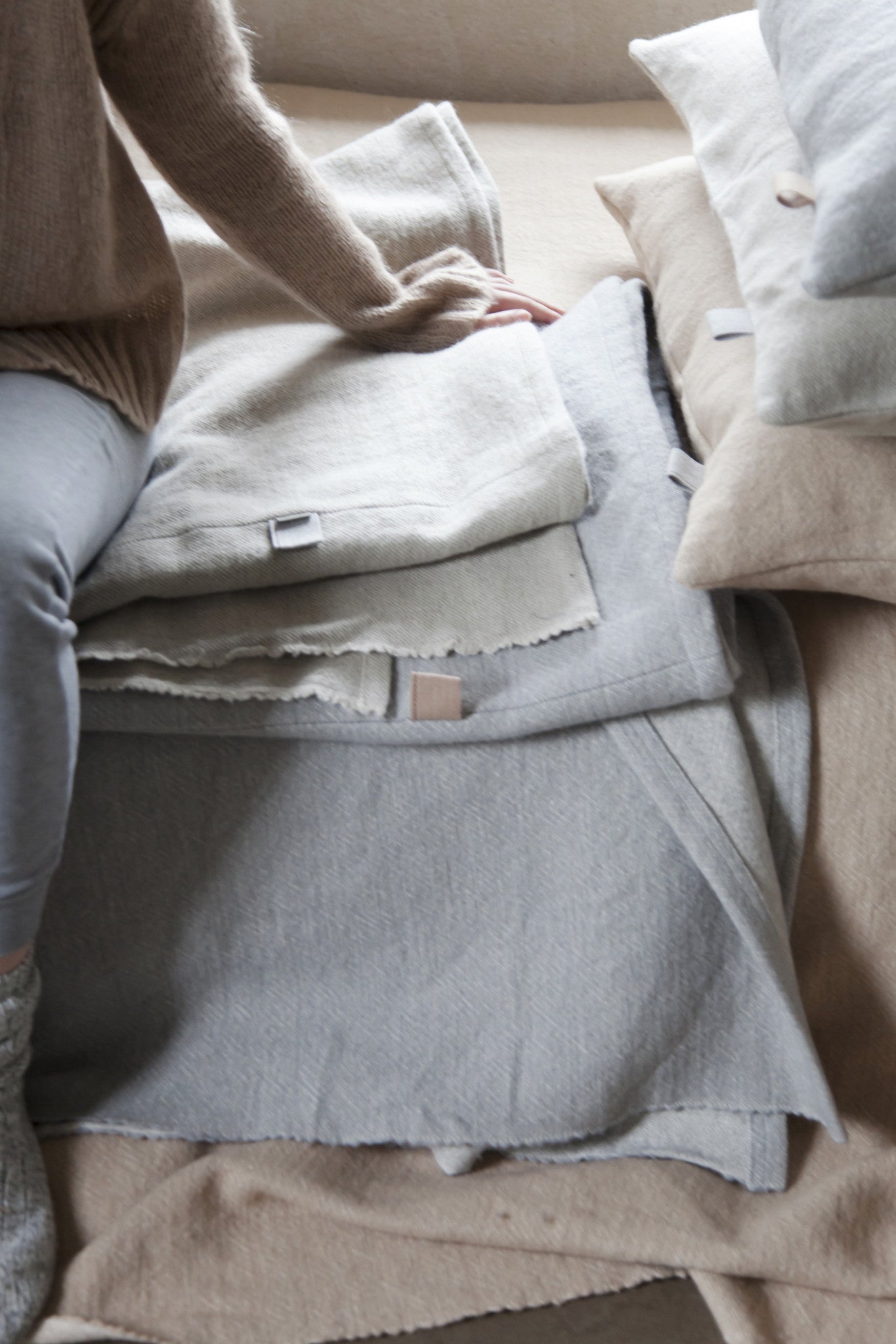 shetland pillow covers linen wool pillow case and sham by libeco on adorn.house