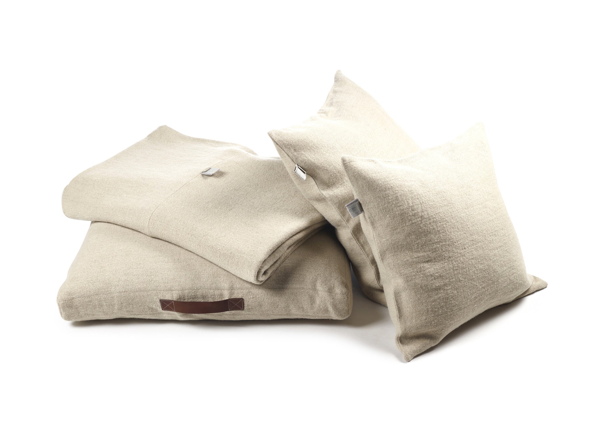 shetland pillow covers linen wool coverlet by libeco on adorn.house
