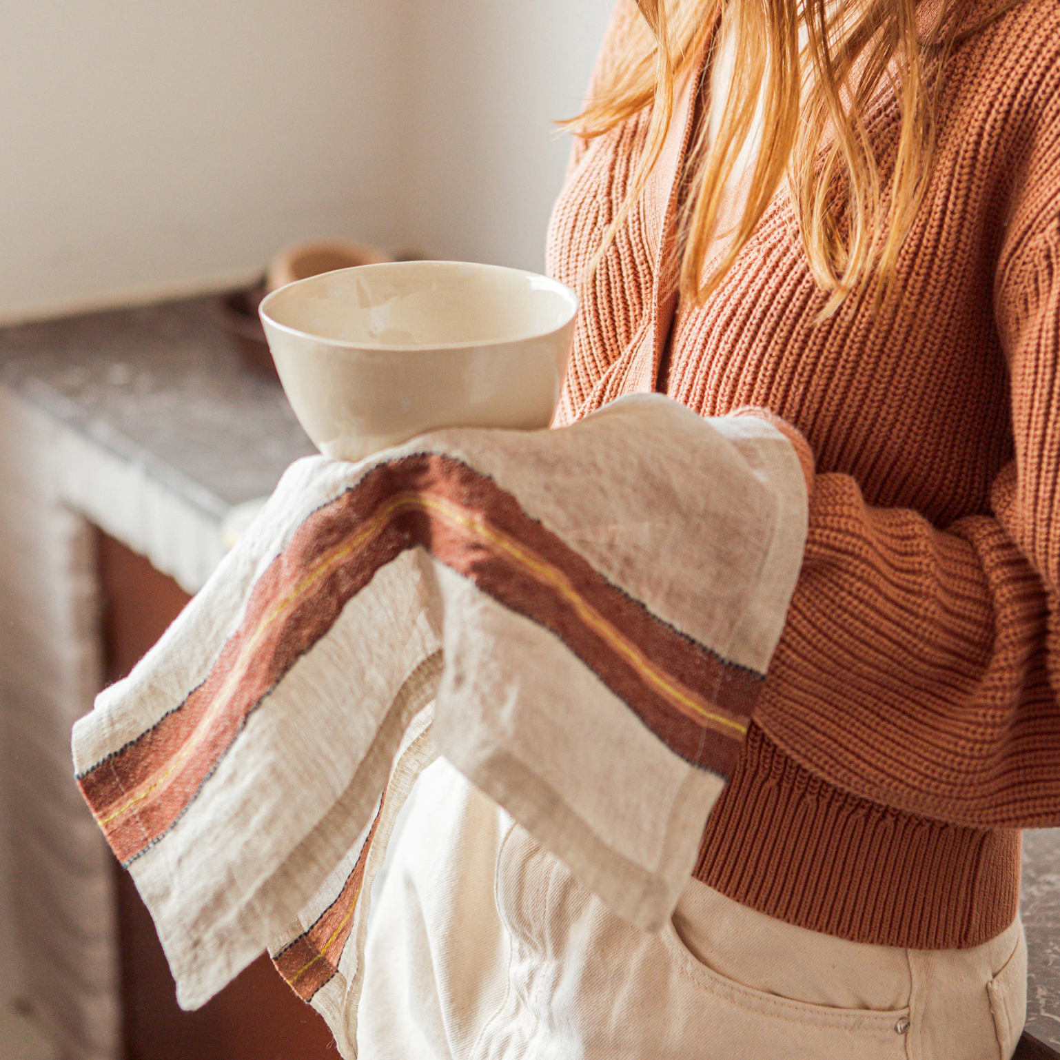 banks napkin belgian linen by libeco on adorn.house