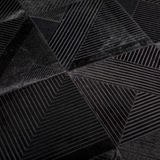 dark geometry rug collection on adorn.house