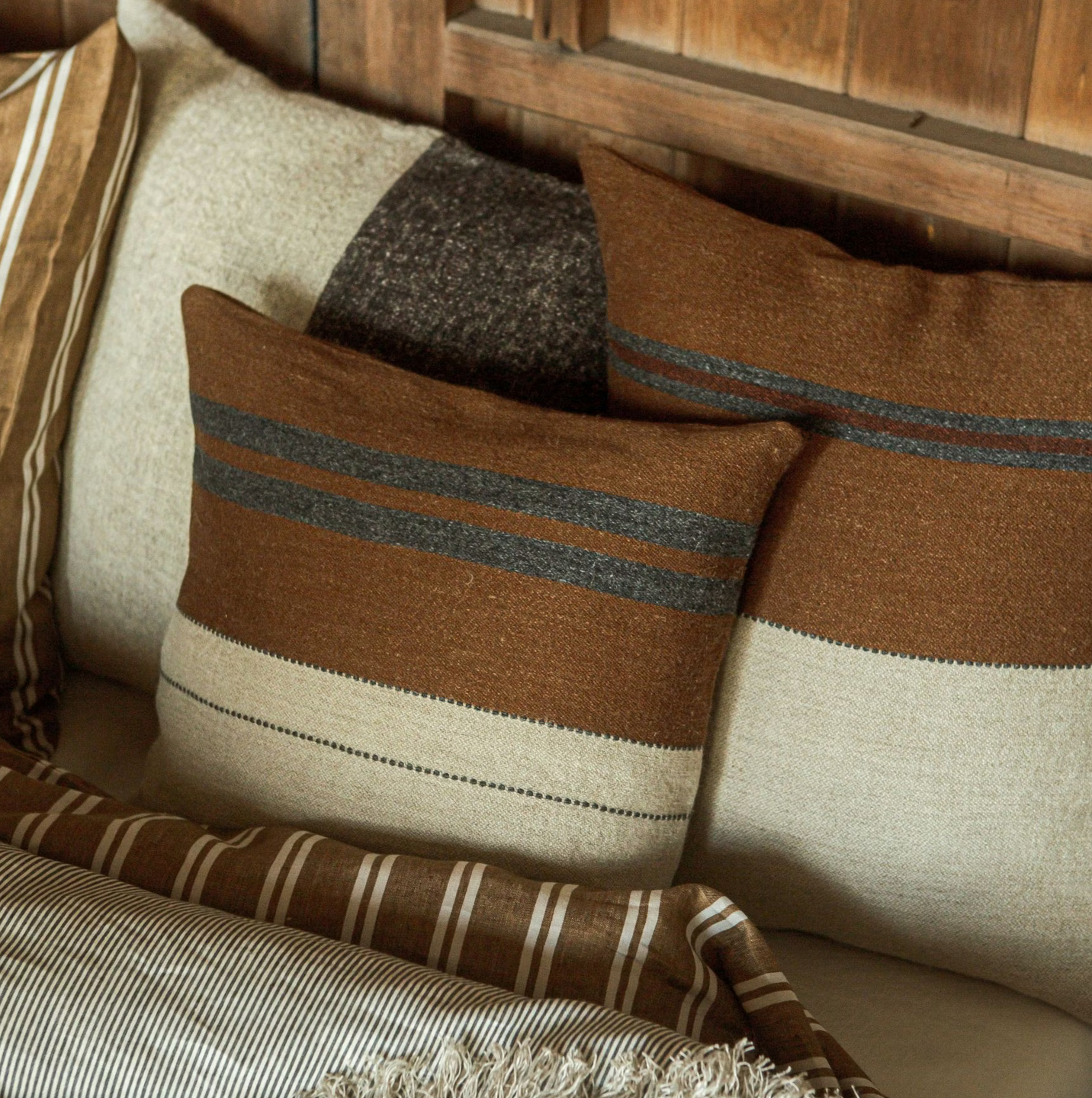 highland stripe pillow cover