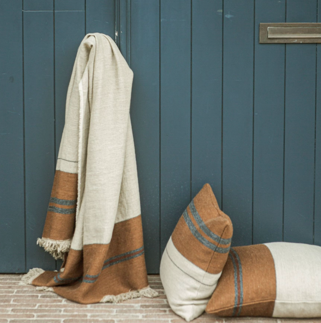 highland stripe throw