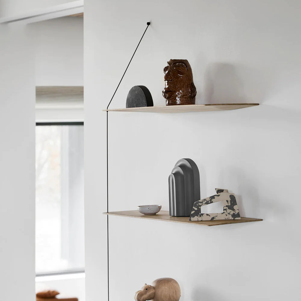 stedge shelf 60 cm white pigmented oak by woud at adorn.house
