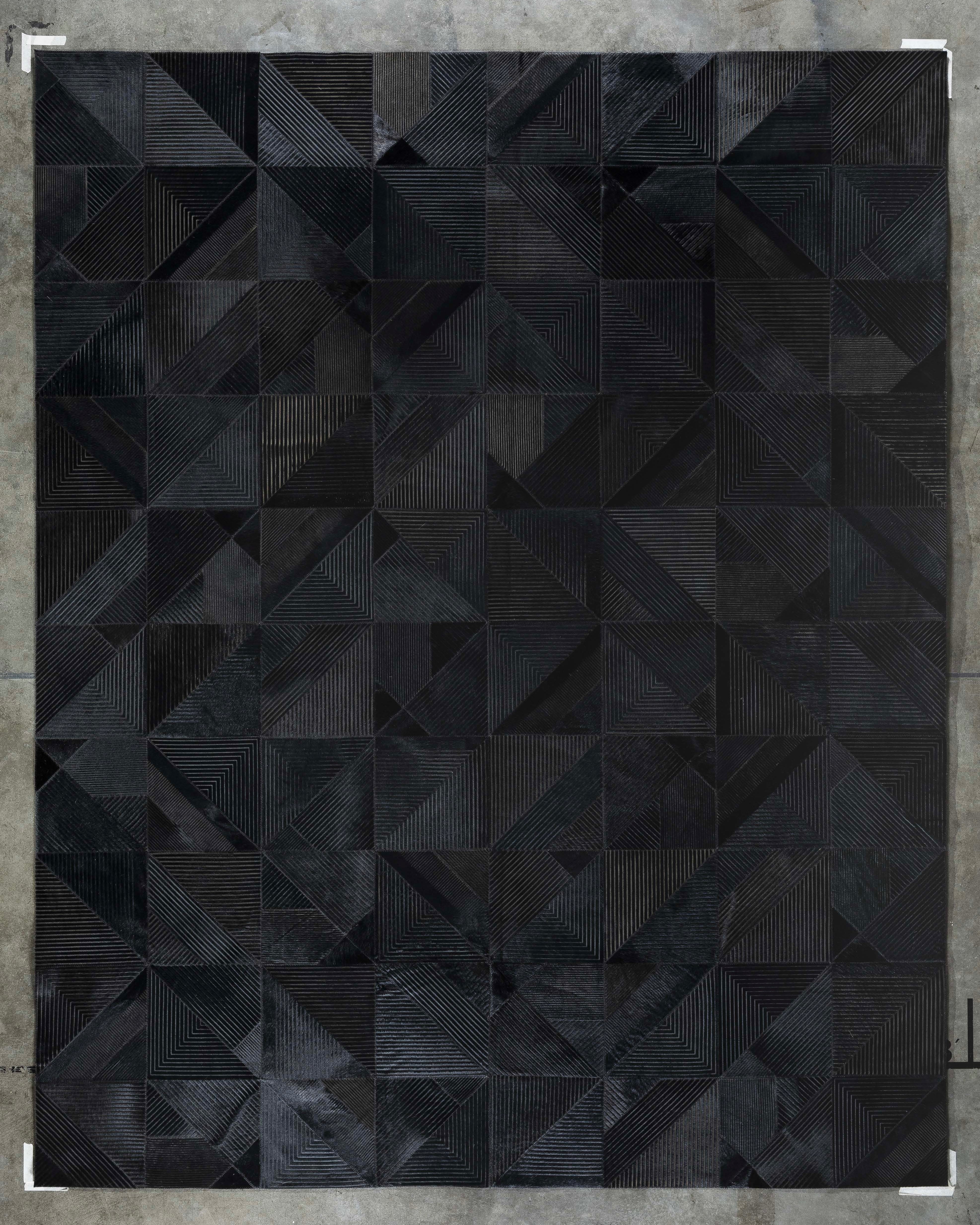 dark geometry rug collection on adorn.house