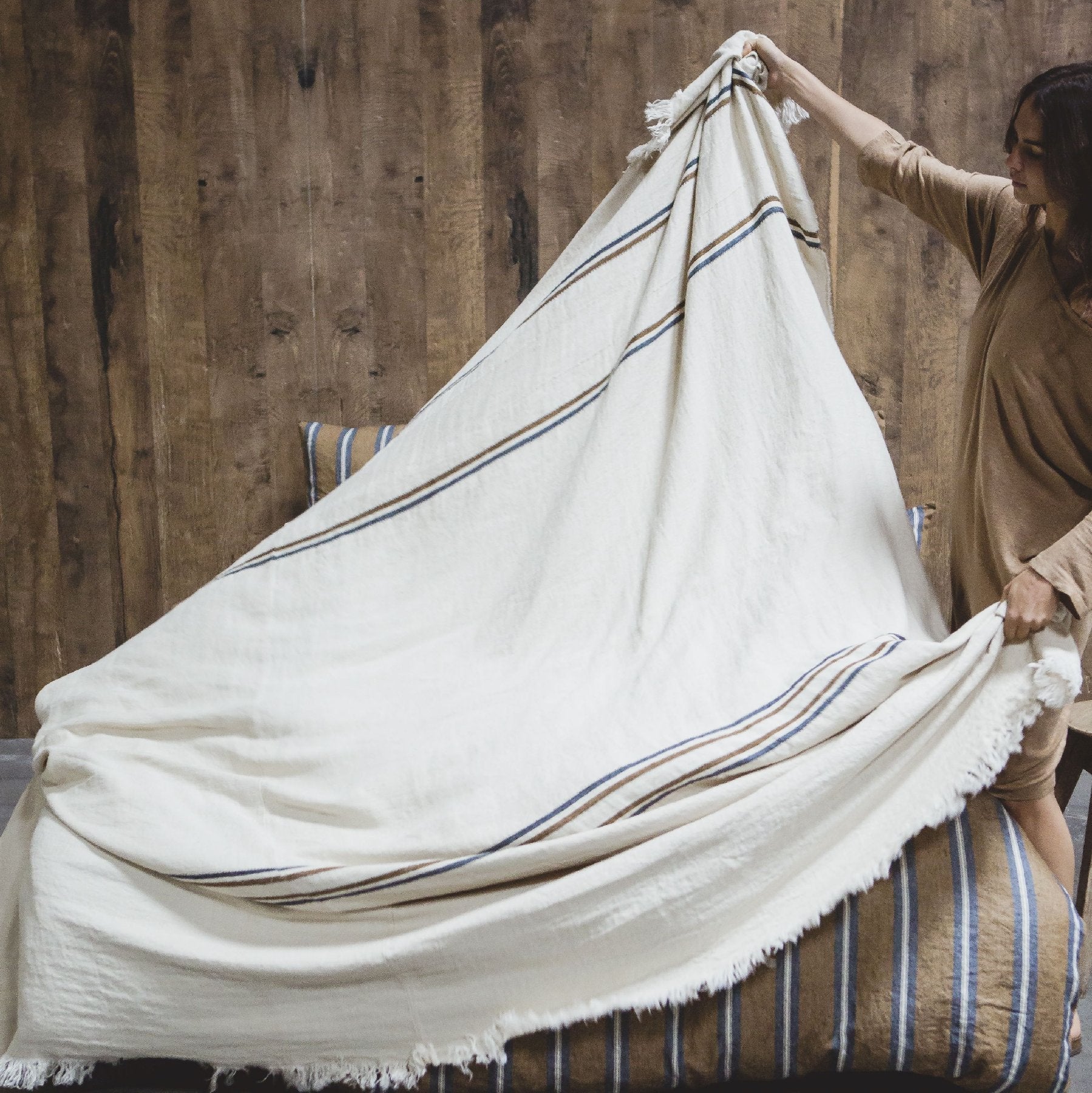 auburn linen coverlet blanket by libeco on adorn.house