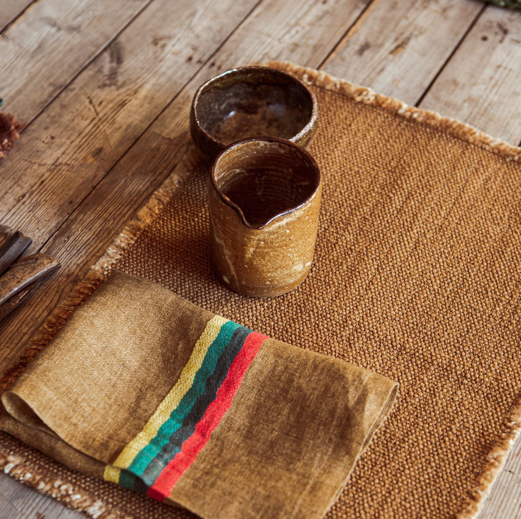 yukon napkin belgian linen by Libeco at adorn.house 